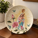Prato Sobremesa Decorativo Raízes de Fé 19cm