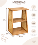 Mesa de Cabeceira Lateral Rattan