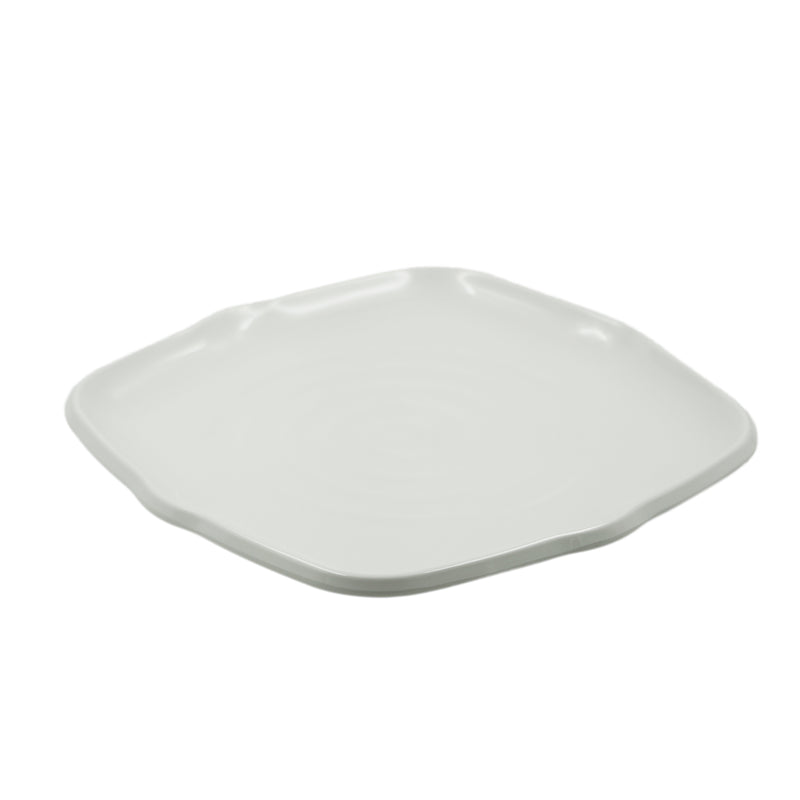 Travessa Quadrada Melamina Branca 30x30cm