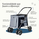 Carrinho de Passeio para Pet 105cm
