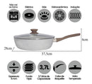 Frigideira Funda Style Cook Marmol 28cm