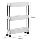 Organizador Multiuso Rattan 3 Andares Branco