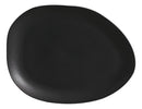 Prato Raso Oval Organico Preto Matte 31cm