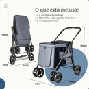 Carrinho de Passeio para Pet 105cm