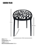 Cadeira Folha Preta Ambipar