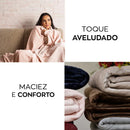 Cobertor Velour Azul Marinho Queen