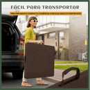 Mesa Dobrável Plástica Marrom 180cm