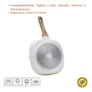 Frigideira Grill Quadrada Style Cook Marmol 24cm