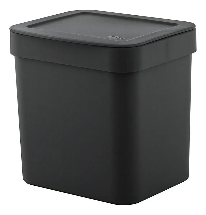 Lixeira de Pia Trium Preta 2,5L