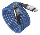 Cabo Corpo Magnético USB-C para USB-C Azul 100w 1,2m