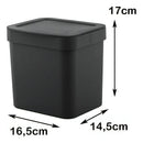 Lixeira de Pia Trium Preta 2,5L