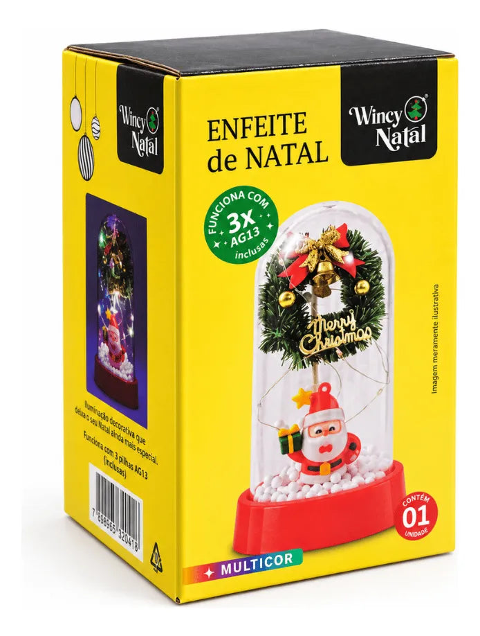 Cúpula Natalina Decoração LED Multicor