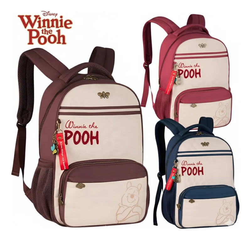 Mochila de Costas Oficial Pooh e Seus Amigos 17,5''