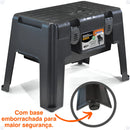 Banqueta com Compartimento Multiuso Preto