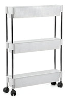 Organizador Multiuso Rattan 3 Andares Branco