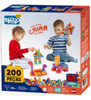 Bloco de Encaixar Infantil Monta Mais 200 Peças