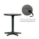 Mesa Redonda Sol Preta