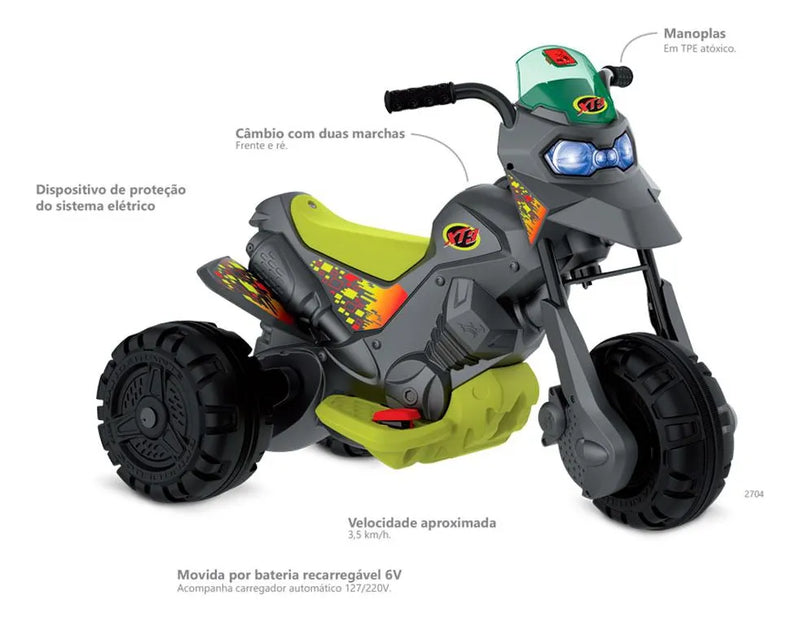 Moto XT3 Titanium Elétrica 6V