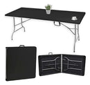 Mesa Dobrável Plástica Preta 180cm
