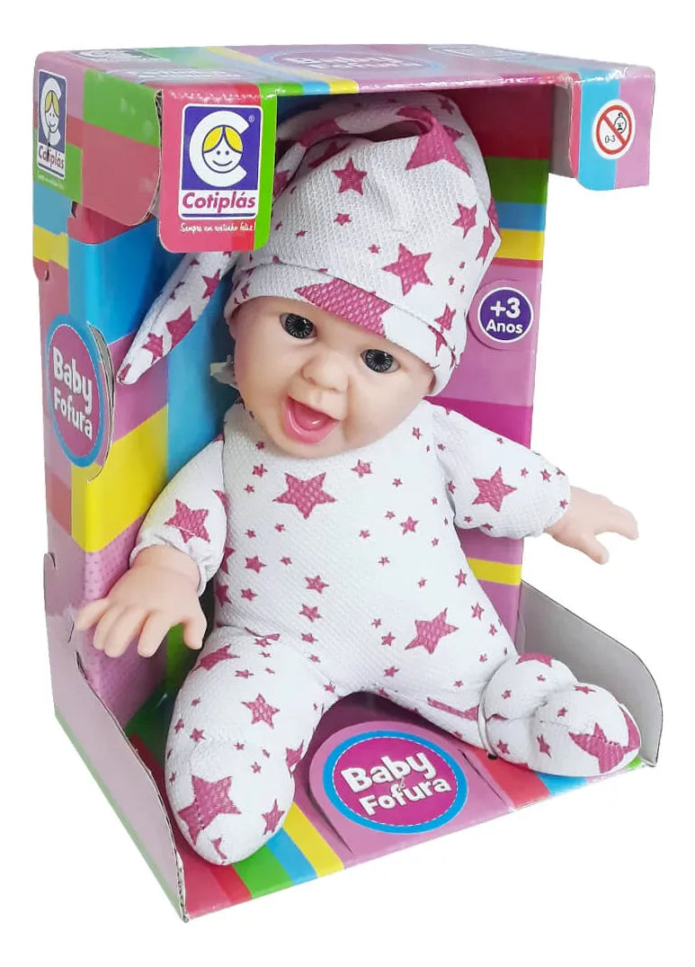 Boneca Baby Fofura Com Touca