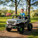 Carro Jipe Off Road Elétrico Infantil Cinza 12v