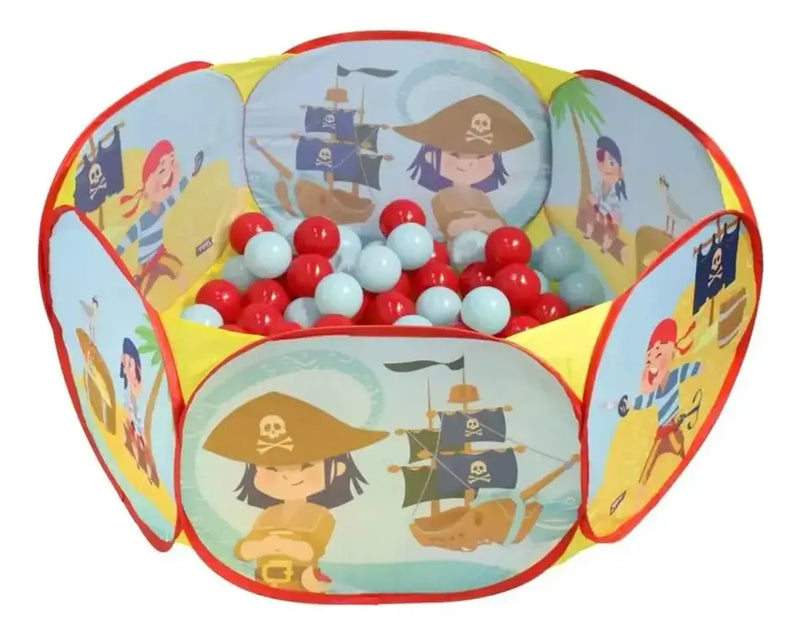 Piscina de Bolinhas Pirata com 100 Bolinhas