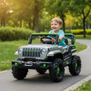 Carro Jipe Off Road Elétrico Infantil Cinza 12v