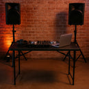 Mesa Dobrável Plástica Preta 120cm