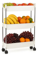 Organizador Multiuso Rattan 3 Andares Branco