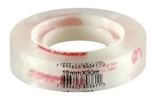 Fita Adesiva Polisil Transparente 12mm X 30m