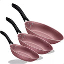 Jogo de Frigideiras Caribe Rosa 3 Peças