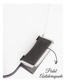 Lixeira Retangular Branca com Tampa de Bambu 5L