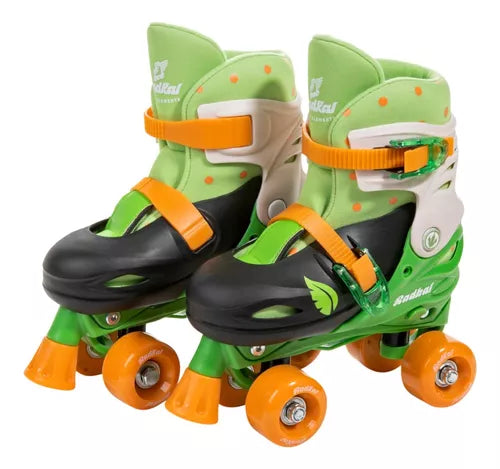 Patins 4 Rodas Roller 34/37 Verde