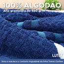 Toalha de Rosto Trento Azul Marinho