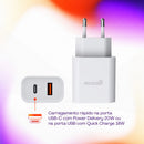 Carregador de Parede SuperDuo Ultrarrápido 20W