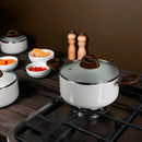 Conjunto de Panelas Ceramic Life Vanilla 5 Peças