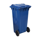 Lixeira Contetora com Rodas Azul 120L