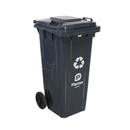 Lixeira Contetora com Rodas Cinza 120L