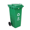 Lixeira Contetora com Rodas Verde 120L