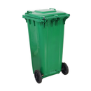 Lixeira Contetora com Rodas Verde 120L