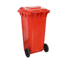 Lixeira Contetora com Rodas Vermelho 120L