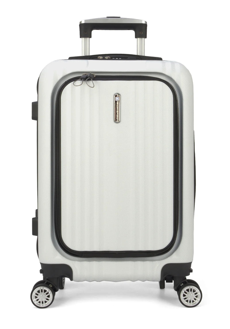 Mala de Viagem Bordo ABS Argos Notebook Rodas Branca