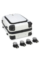 Mala de Viagem Bordo ABS Argos Notebook Rodas Branca