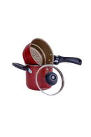 Mini Cuscuzeira Capri Vermelha