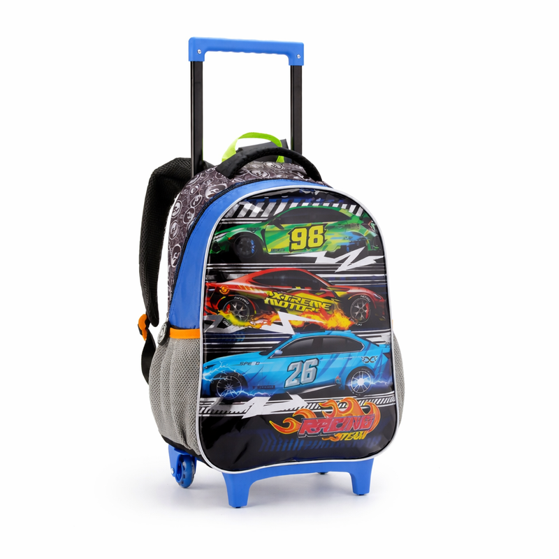 Mochila Infantil com Rodas Racing Team 17''