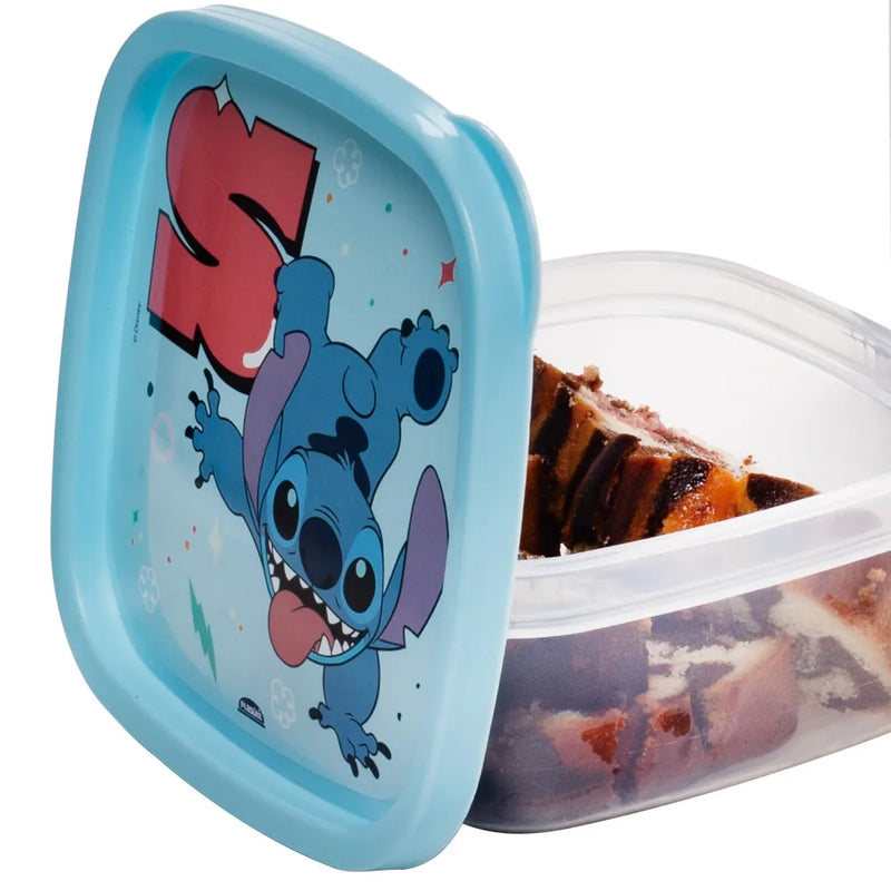 Pote Quadrado Stitch 580ml