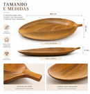Tigela Folha MDF 22x60x4cm