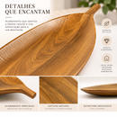 Tigela Folha MDF 22x60x4cm