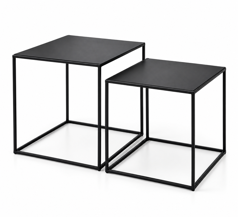 Set de Mesa Lateral Metal 2 Peças