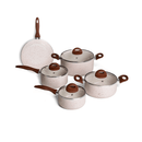 Conjunto de Panelas Ceramic Life Vanilla 5 Peças